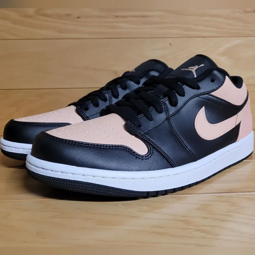 Air Jordan 1 Low Black Artic Orange White Mens Shoe Sneaker 553558-034
